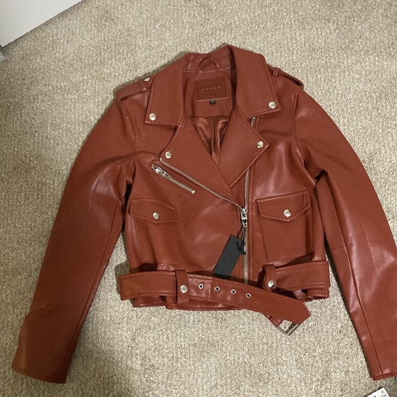 BlankNYC Faux Leather Moto Jacket NWT - Picture 4 of 5